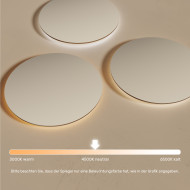 80x80 cm Runder Badezimmerspiegel beleuchtet 80cm mit neutraler Farbe 4500K