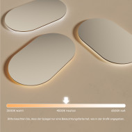 50x80 cm Badezimmerspiegel beleuchtet 50x80cm mit neutraler Farbe 4500K