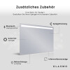 Rechteckiger Horizontaler Badezimmerspiegel LED Beleuchtung - Everly #4