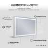 Rechteckiger Horizontaler Badezimmerspiegel LED Beleuchtung - Bella #4