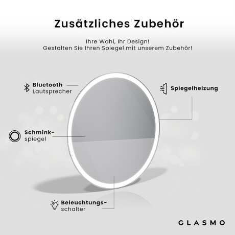 Runder Badezimmerspiegel LED Beleuchtung - Anna #4