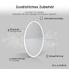 Ovaler Vertikaler Badezimmerspiegel LED Beleuchtung - Vivian #4