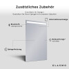 Rechteckiger Vertikaler Badezimmerspiegel LED Beleuchtung - Tiana #4
