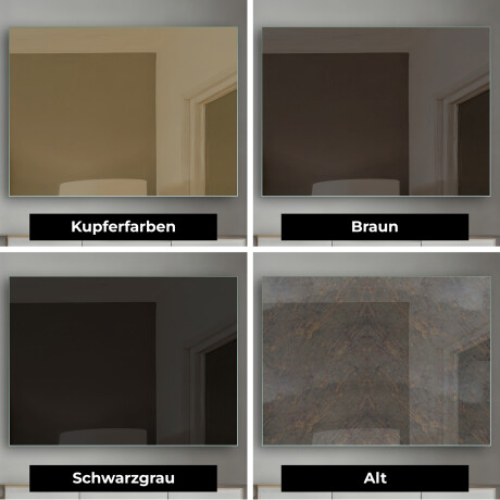 Rechteckiger Horizontaler moderner Badspiegel - Zoe #7