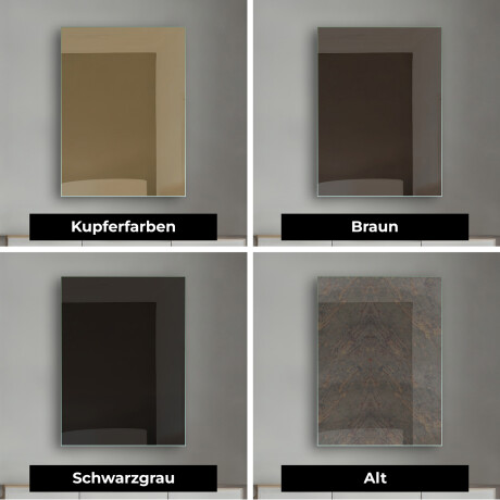Rechteckiger Vertikaler moderner Wandspiegel – Agnes #7