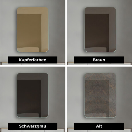 Abgerundeter Vertikaler moderner Wandspiegel – Yara #7
