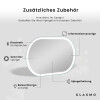 Ovaler Horizontaler Badspiegel mit Beleuchtung - Freya #4