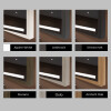 Rechteckiger Horizontaler Badspiegel LED mit EcoHolz Rahmen - Mira #4