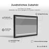 Rechteckiger Horizontaler Badspiegel LED mit EcoHolz Rahmen - Tiana #5