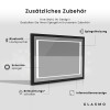 Rechteckiger Horizontaler Badspiegel LED Rahmen - Paris #5