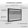 Rechteckiger Horizontaler Badspiegel LED mit EcoHolz Rahmen - Eloisa #5