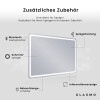 Abgerundeter Horizontaler Badezimmerspiegel LED Beleuchtung - Siena #4