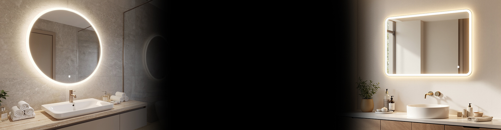 Moderne LED-Badspiegel image